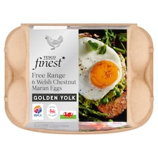 Tesco Finest Free Range Welsh Chestnut Maran Eggs 6 Pack