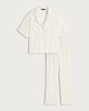 image 4 of F&F Pointelle Pyjama Set in Cream