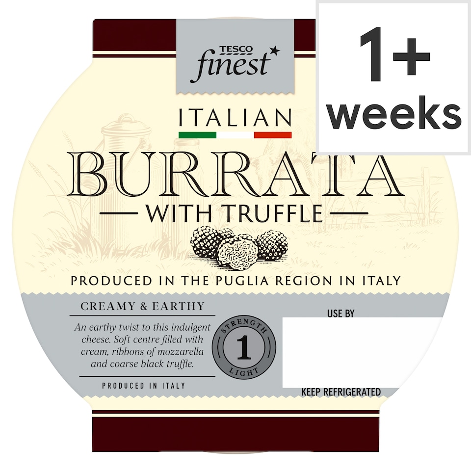 Tesco Finest Italian Burrata with Truffle 225G 