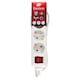 image 1 of Sky Electric KF-04CK-1,5M 4-Way Shockproof White Power Strip 1,5 m