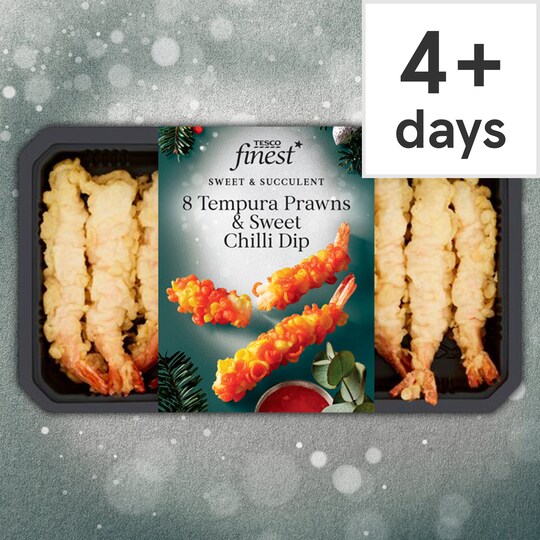Tesco Finest Bubble Tempura Prawns & Dip 190G Tesco Groceries