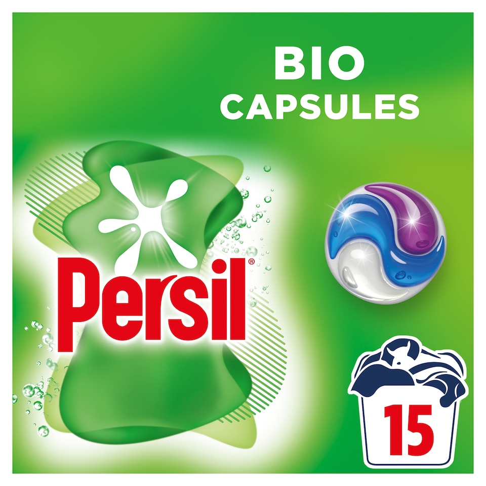 image 1 of Persil Biological 3In1 Capsules 15 Washses 316.5G