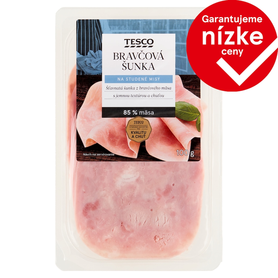 Tesco Bravčová šunka 100 g