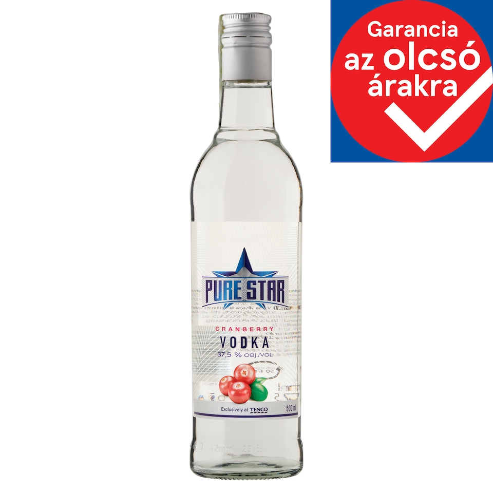 Pure Star Cranberry-Flavoured Vodka 37,5% 500 ml