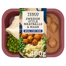 Tesco Swedish Style Meatballs & Mash 400g