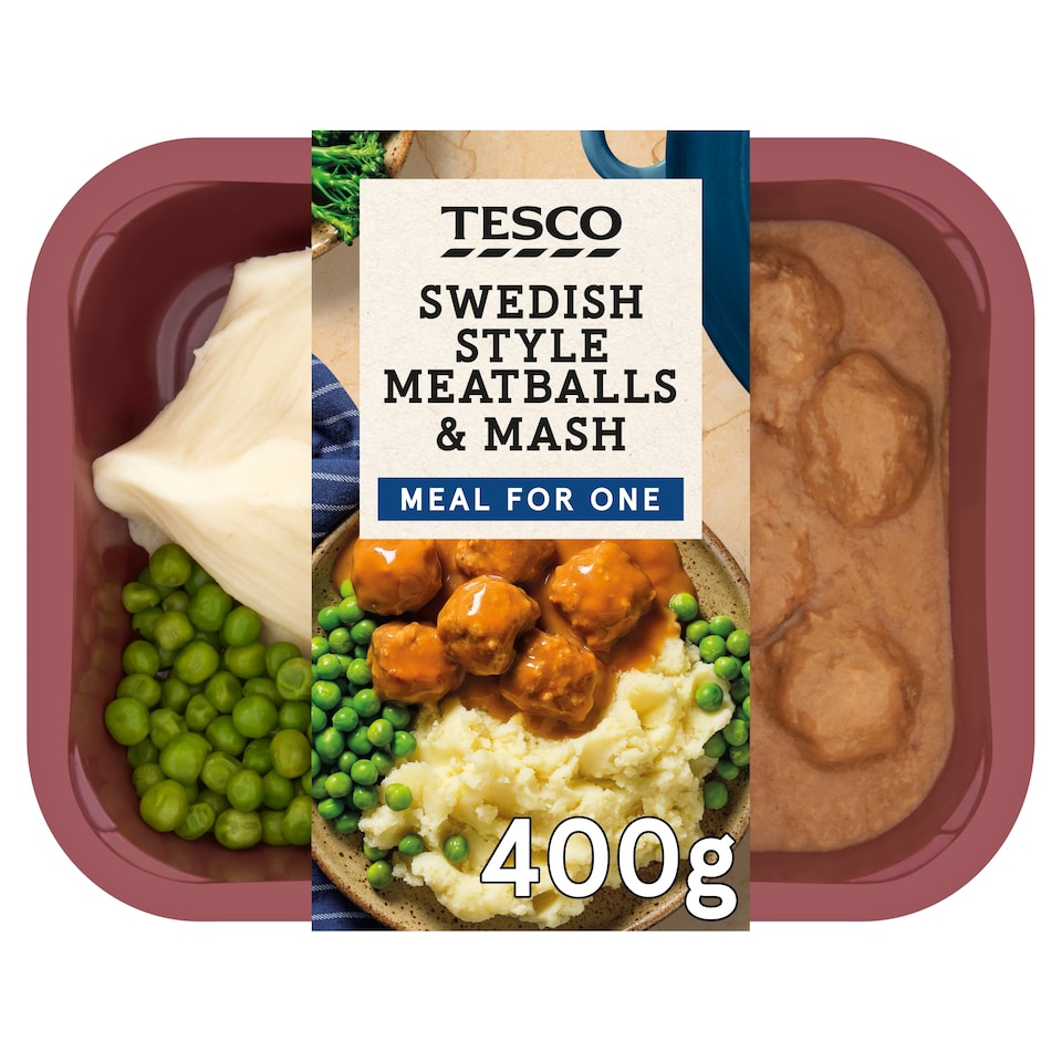 Tesco Swedish Style Meatballs & Mash 400g
