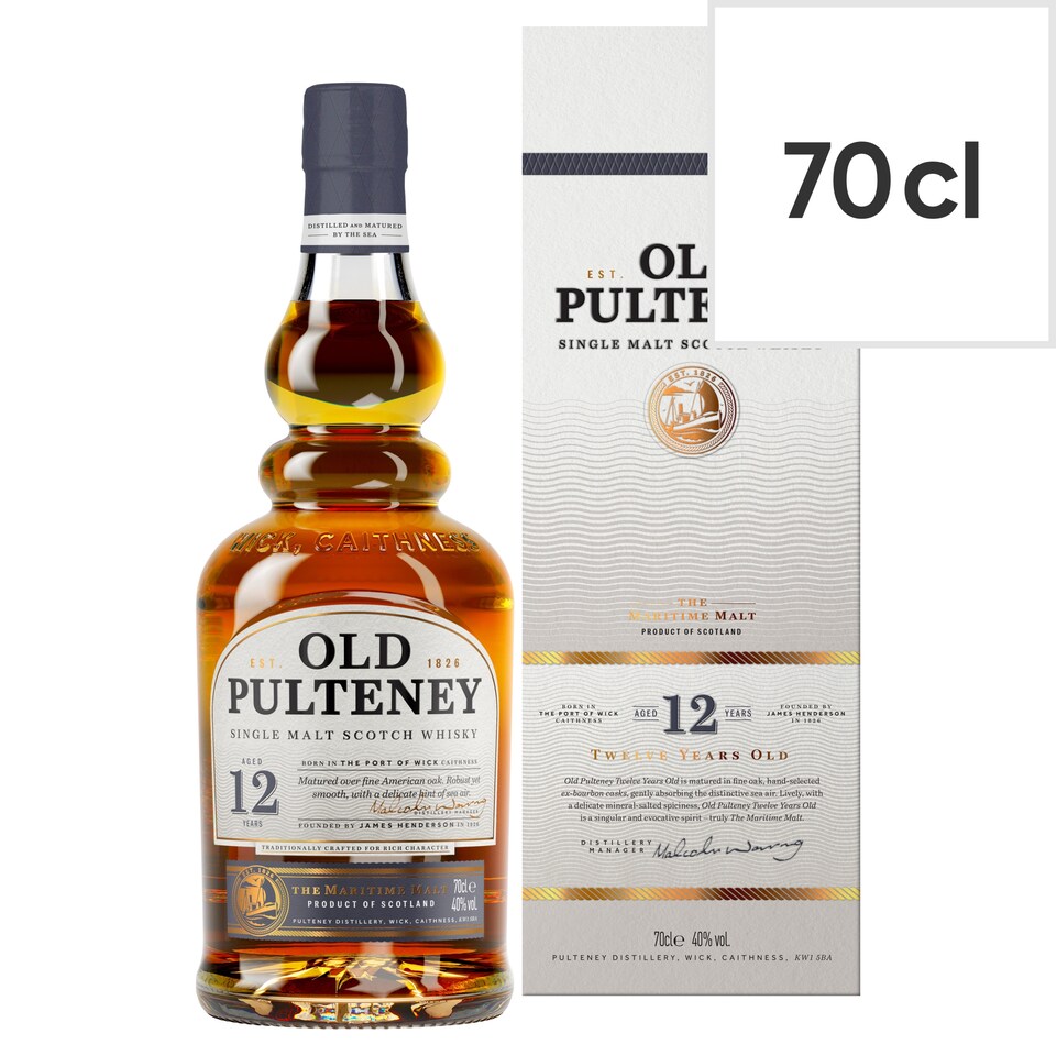 Old Pulteney Twelve Years Old Single Malt Scotch Whisky 70cl