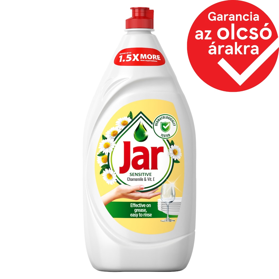 Jar Sensitive Chamomile & Vitamin E Folyékony Mosogatószer, Kézkímélő 1350 ML