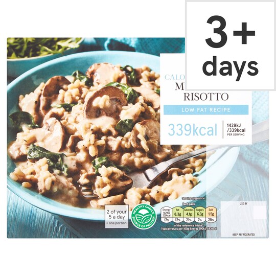 Tesco Mushroom Risotto 385G Tesco Groceries