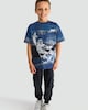 image 2 of F&F Active Pure Cotton Snowboarder Summit T-Shirt in Navy
