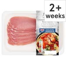 Tesco Finest Unsmoked 6 Dry Cure Thick Cut Bacon 240G
