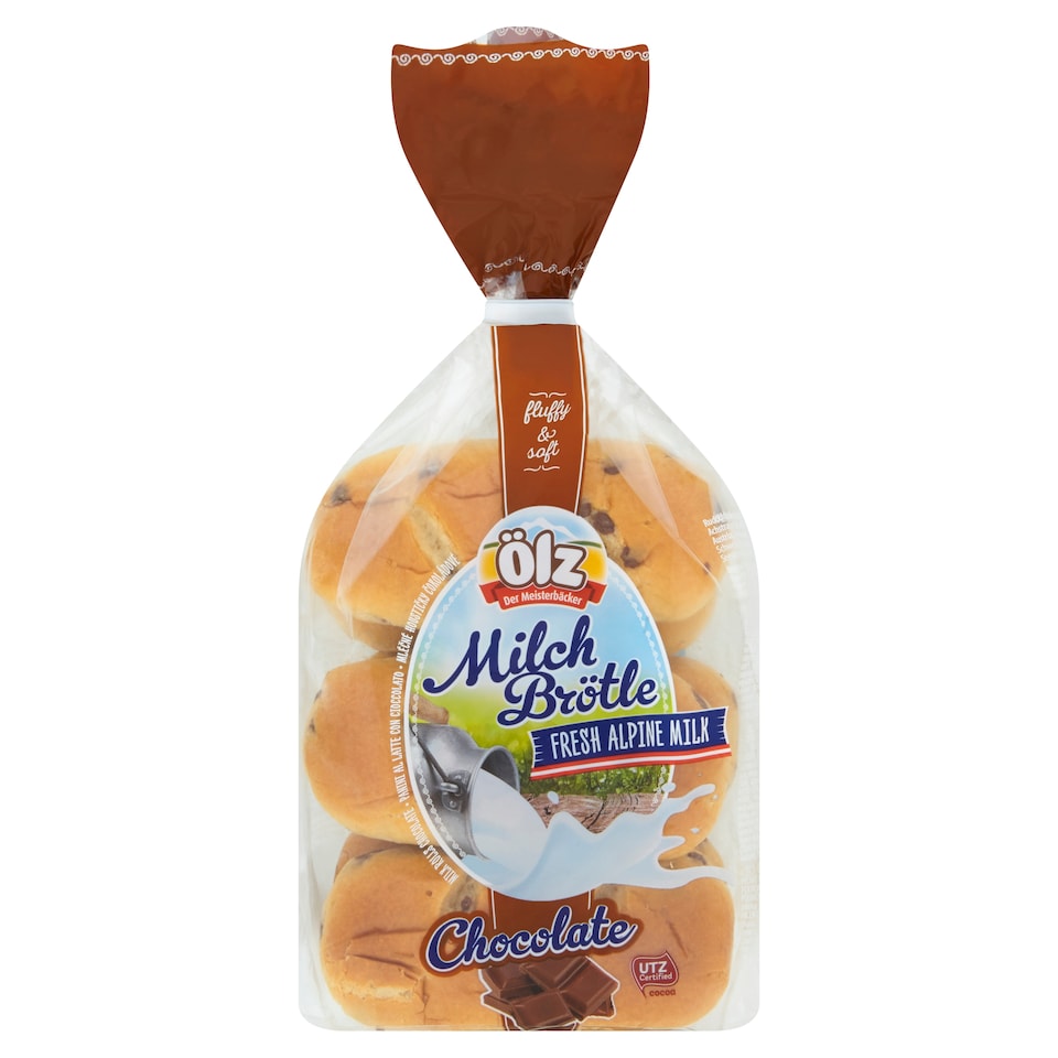 Ölz Milk Buns with Pieces of Chocolate 210g