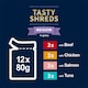 image 4 of Felix Tasty Shreds Cat Food Mixed Selection In Gravy 12X80g