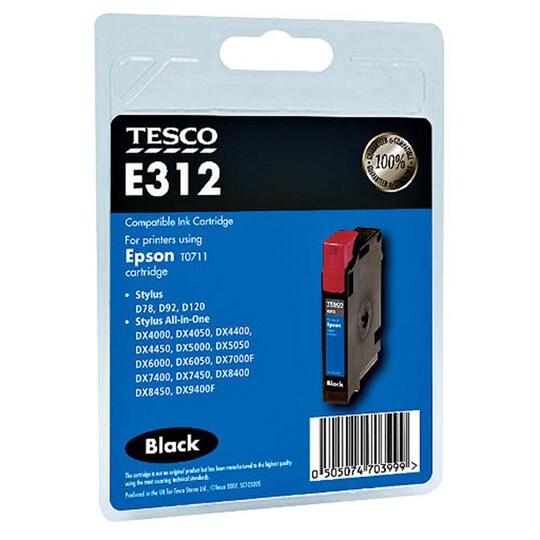 Tesco Epson E711 Black Printer Ink Tesco Groceries