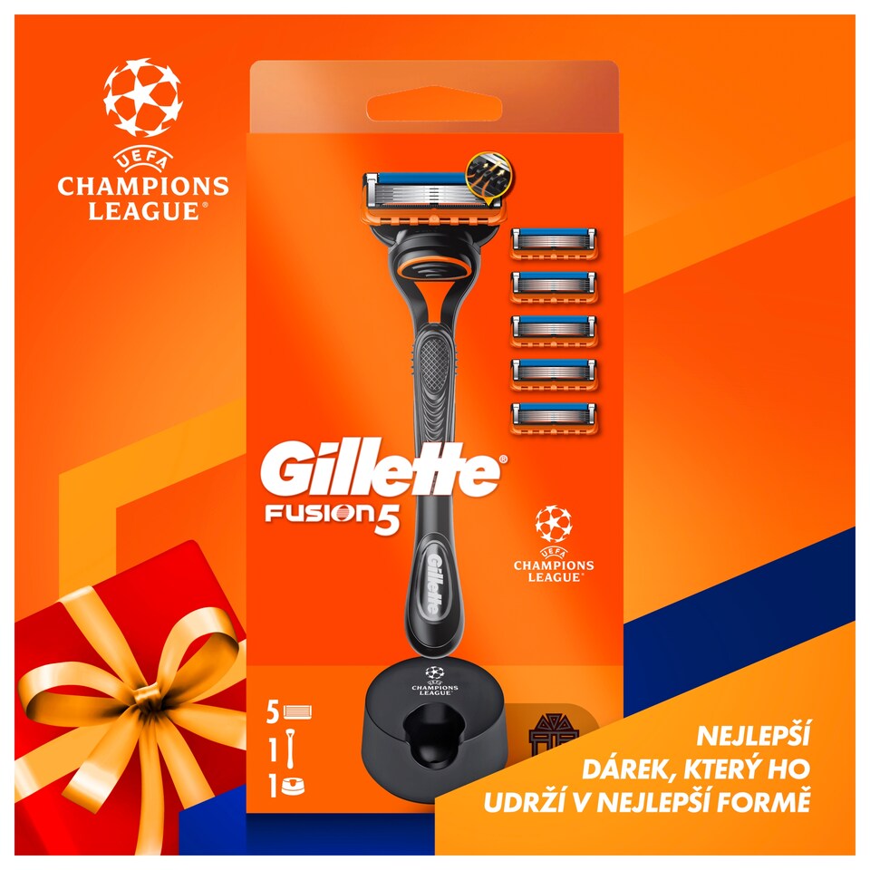 Obrázek 1 pro produkt UEFA Champions League Special Edition Gillette Fusion5 Pánský Holicí Strojek