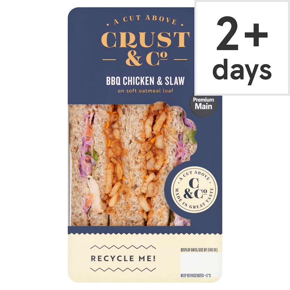 Crust & Co BBQ Chicken & Slaw Sandwich 211g