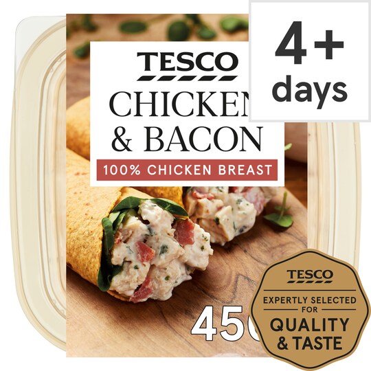 Tesco Chicken & Bacon Sandwich Filler 450G Tesco Groceries