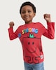 image 1 of Mr Men and Little Miss Mr. Strong Long Sleeved Top in Red