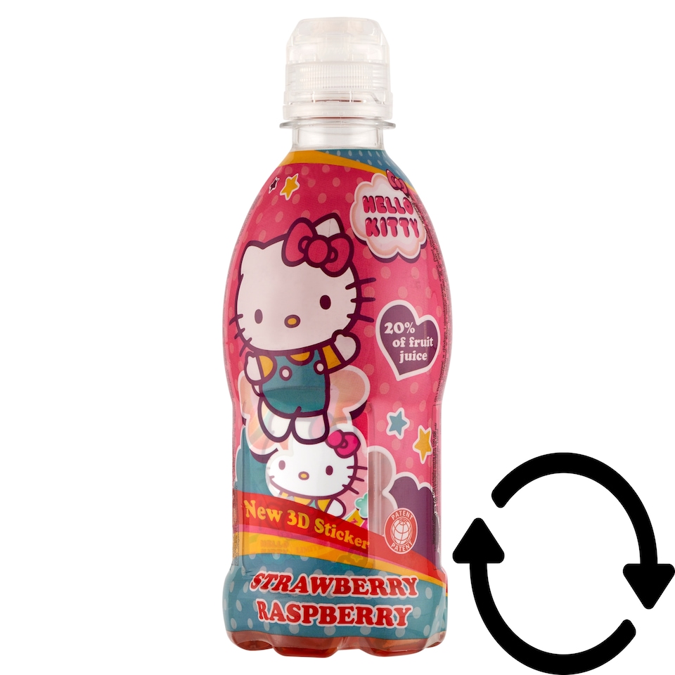 Vitamizu Hello Kitty szénsavmentes epres-málnás ital gyerekeknek vitaminokkal 350 ml
