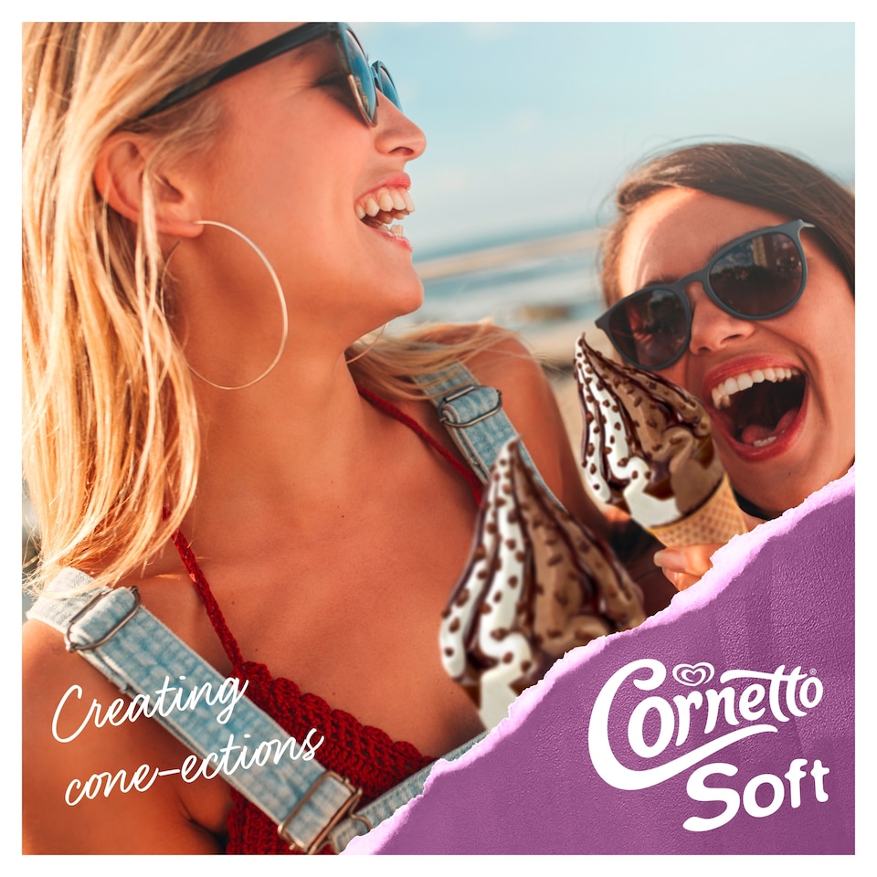 image 1 of Cornetto Soft Cookie & Chocolate Ice Cream Cones 4x140ml