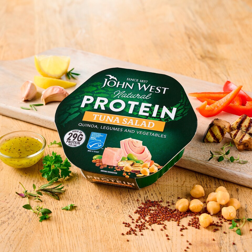 image 1 of John West Protein Tuna Salad quinoa, legumes and vegetables 220g
