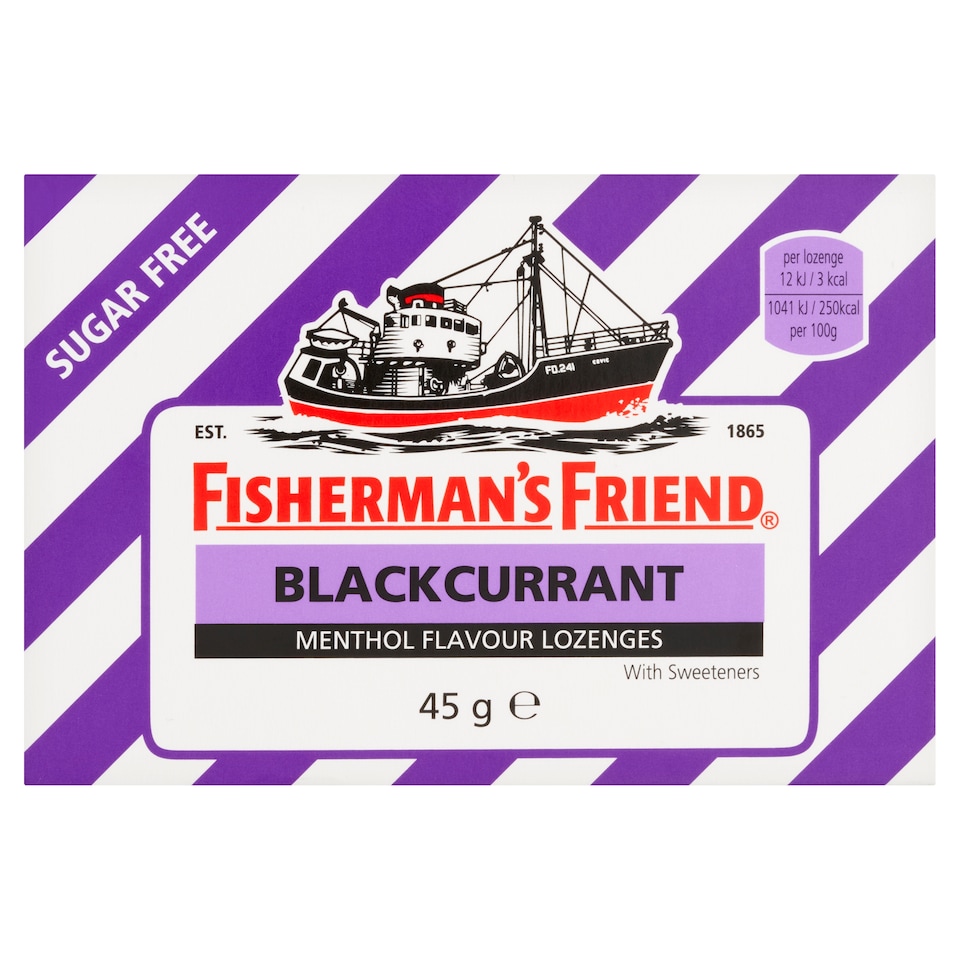 image 1 of Fisherman's Friend Sugar-Free Lozenges - Blackcurrant & Menthol 45g