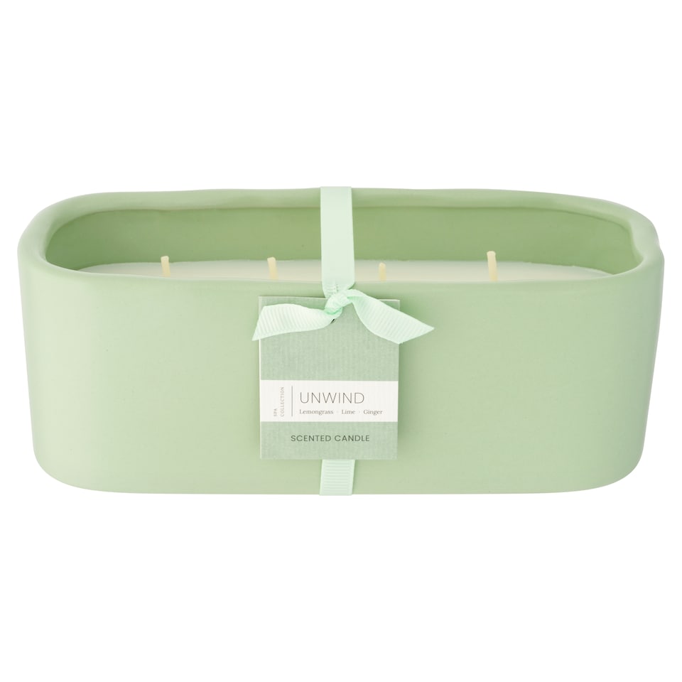 F&F Home Spa Unwind Multiwick Long Candle 400g