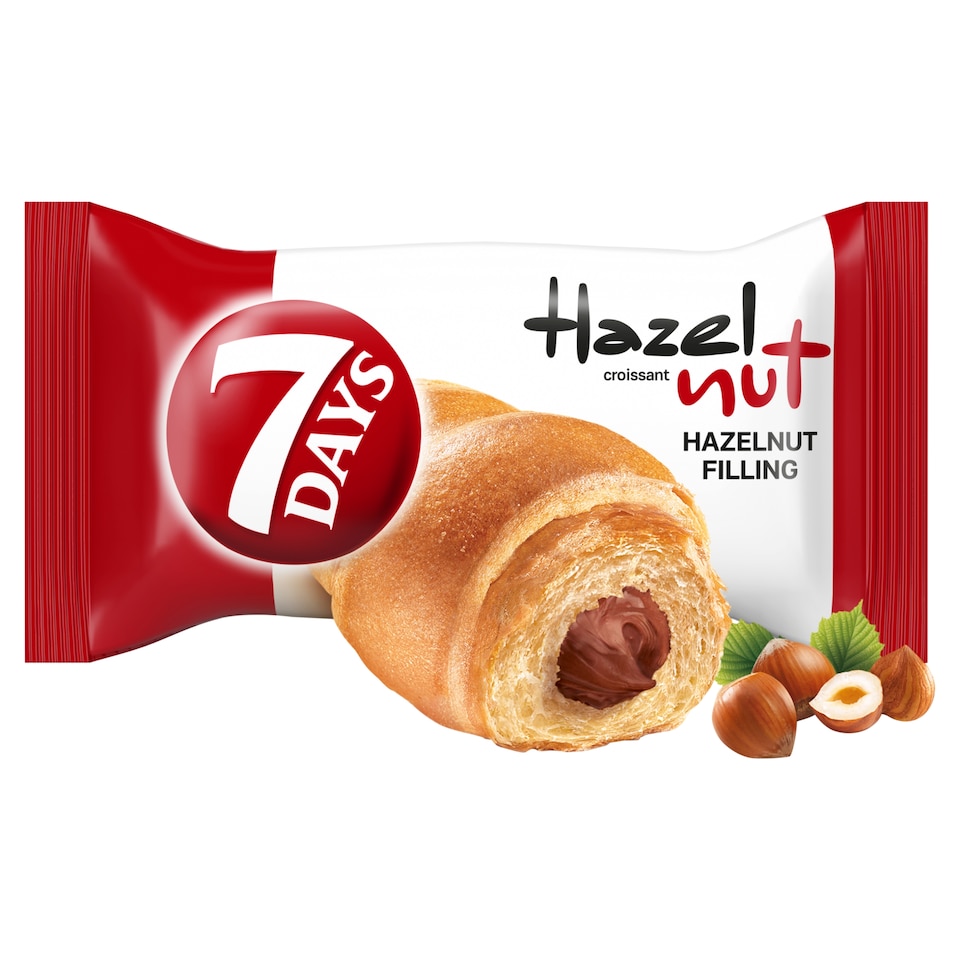 image 1 of 7 Days Croissant with Hazelnut Filling 60g
