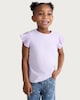 image 2 of F&F Girls 2-Pack Pure Cotton Pleated Short Sleeved Tops in Lilac