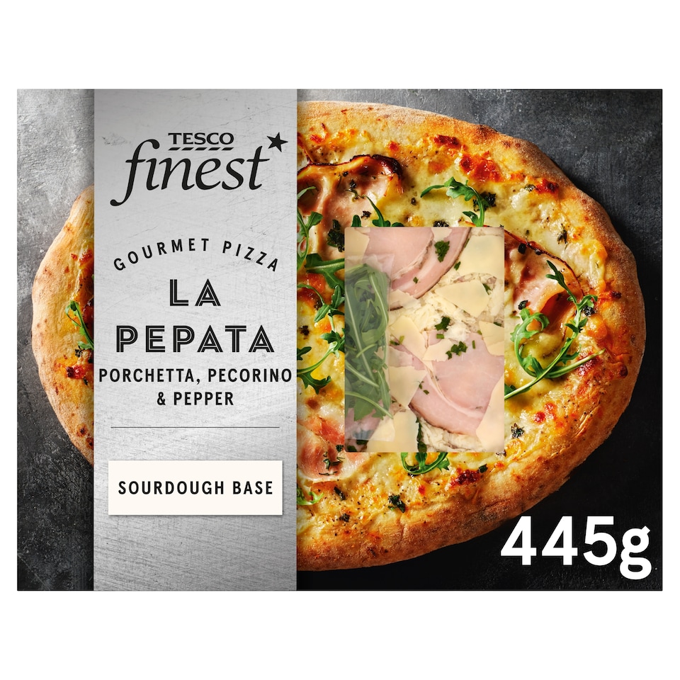 image 1 of Tesco Finest La Pepato Porchetta, Pecorino and Pepper Pizza 445g