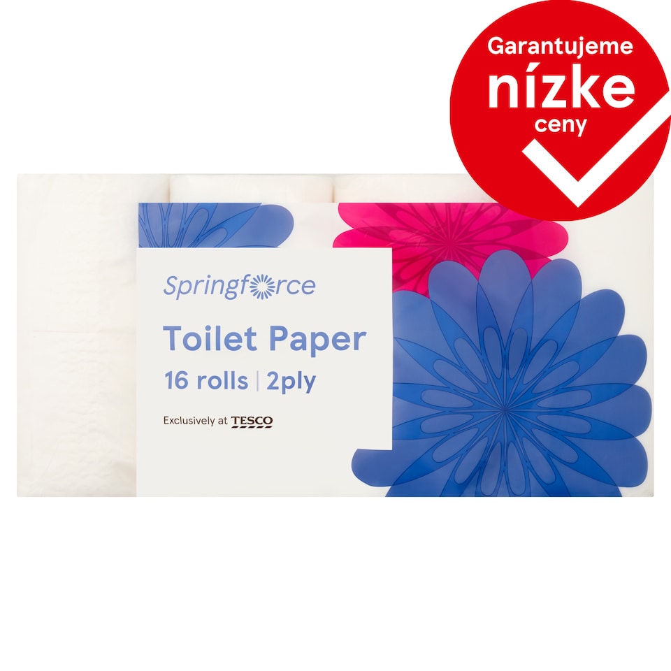 Springforce Toaletný papier 2 vrstvy 16 kotúčov