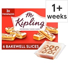 Mr Kipling Bakewell Slices 6 Pack