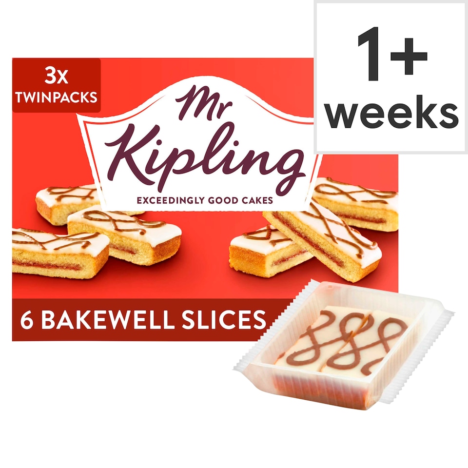 image 1 of Mr Kipling Bakewell Slices 6 Pack