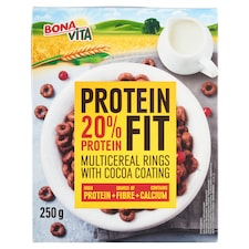 Bona Vita Protein Fit proteínové obilninové krúžky s kakaom 250 g
