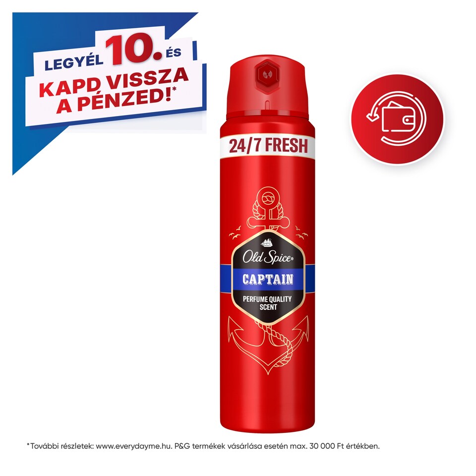 Old Spice Captain Deo Spray Férfiaknak, 200 ml