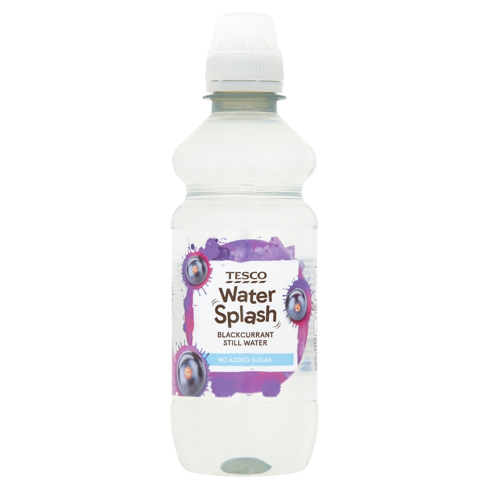 Tesco Water Splash Blackcurrant Still Water No Added Sugar 300Ml