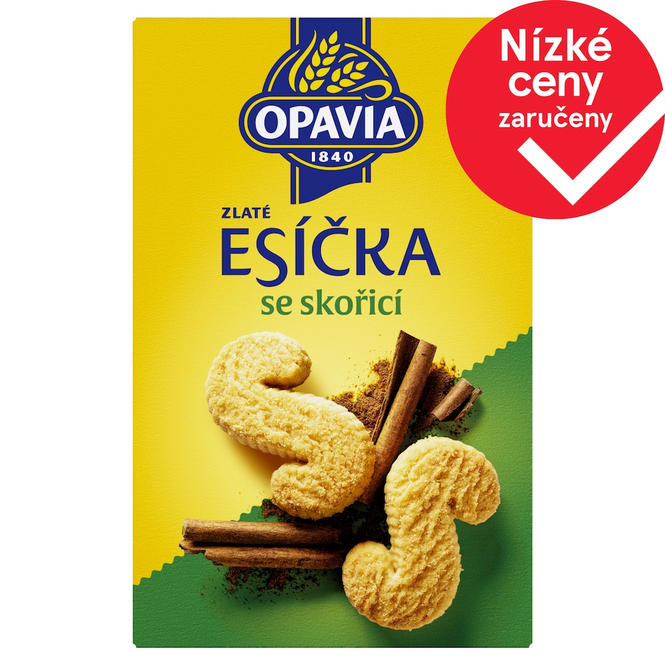 Opavia sušenky Zlaté Esíčka se skořicí 220g