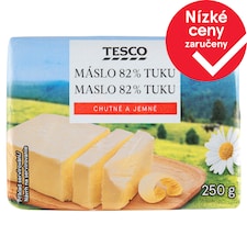 Tesco Máslo 82% tuku 250g