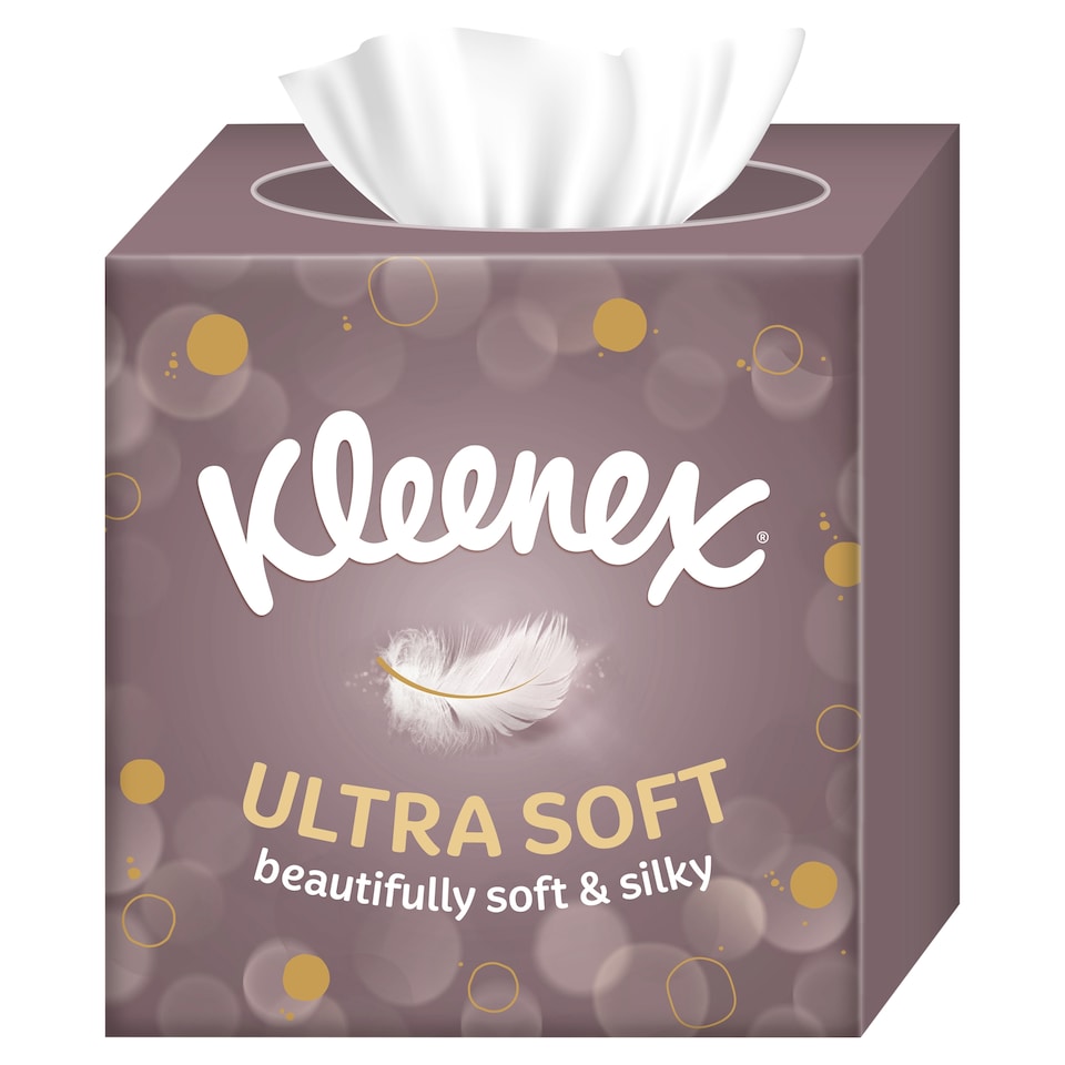 image 1 of Kleenex Ultra Soft Tissues Cube Box 48 Sheets