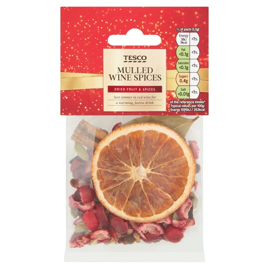 Tesco Mulled Wine Spices 21G Tesco Groceries