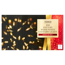 Tesco 100 Battery Warm White Fairy Lights