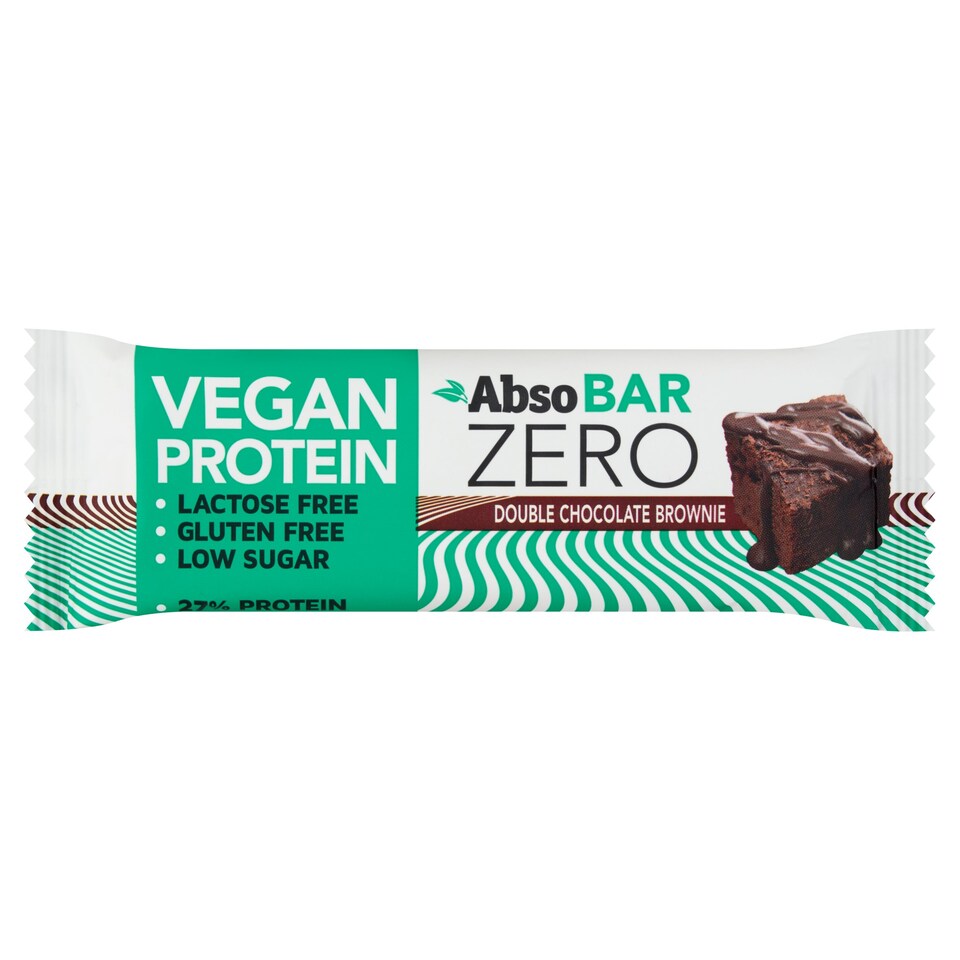 Absobar Zero dupla csokoládés brownie ízesítésű fehérjetartalmú szelet 40 g
