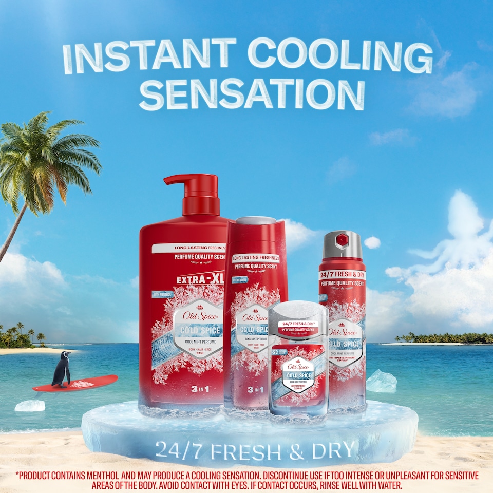 Obrázek 1 pro produkt Old Spice Cold Spice Pánský Přípravek Na Mytí 3 v 1, Sprchový Gel A Šampon 1000 ml