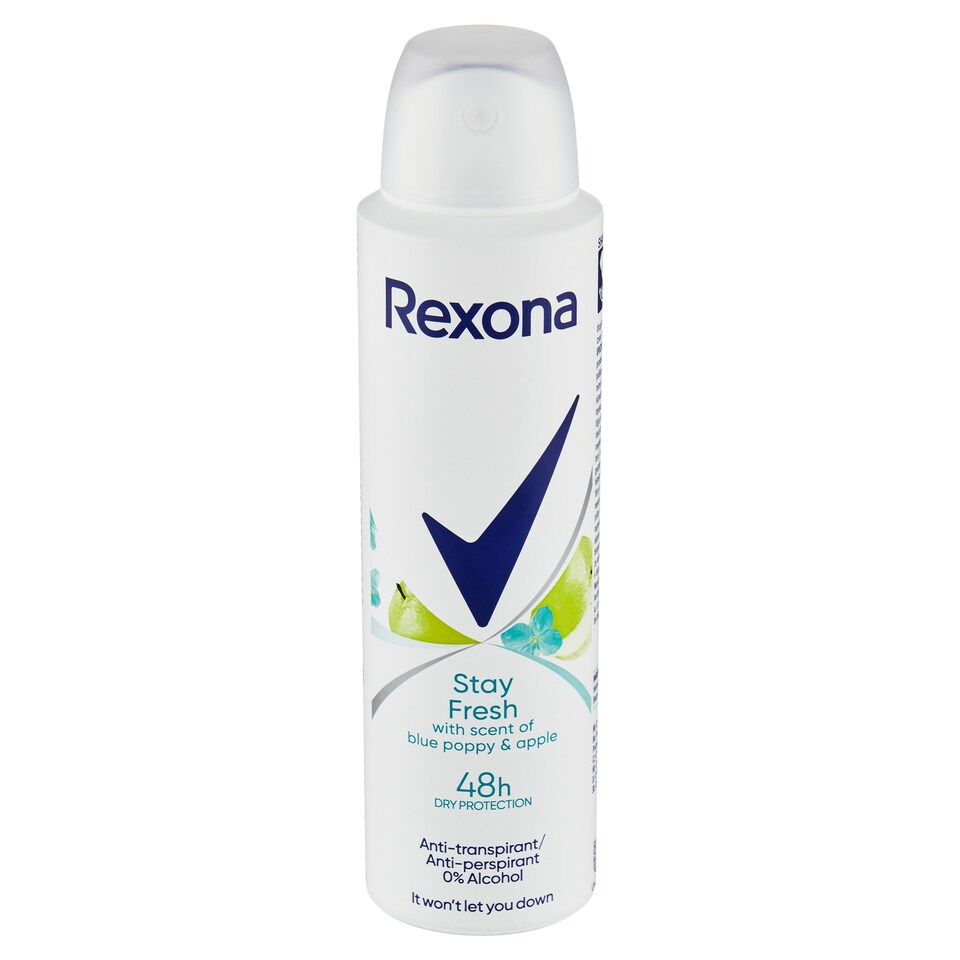 Obrázek 1 pro produkt Rexona Blue Poppy & Apple antiperspirant ve spreji 150ml