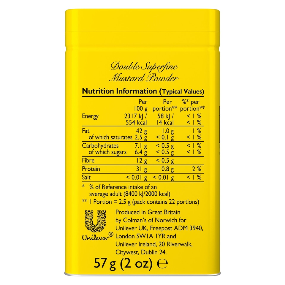 image 1 of Colman's Original English Mustard Powder 57G