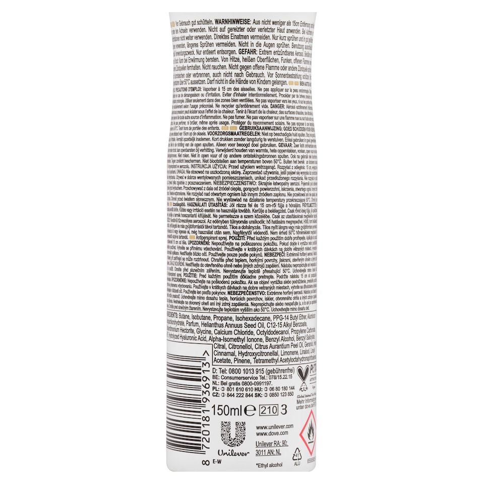 Obrázek 1 pro produkt Dove Sakura Summer Advanced AP sprej 150ml