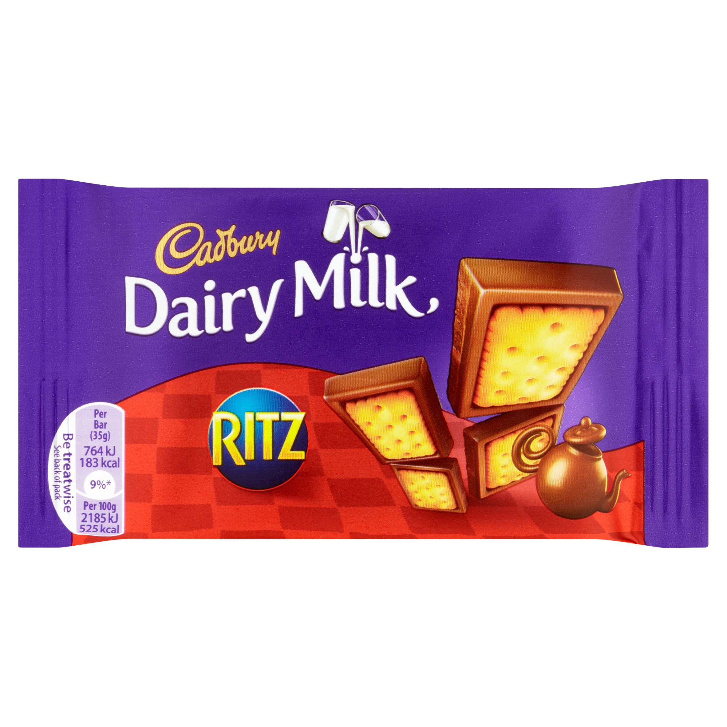 Cadbury Dairy Milk With Ritz Bar 35G Tesco Groceries Cadbury Dairy Milk With Ritz Bar 35G Tesco Groceries
