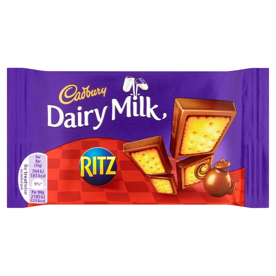 Cadbury Dairy Milk With Ritz Bar 35G - Tesco Groceries