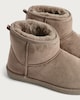 image 3 of F&F Faux Suede Fur Lined Water Repellent Boot Slippers in Mink