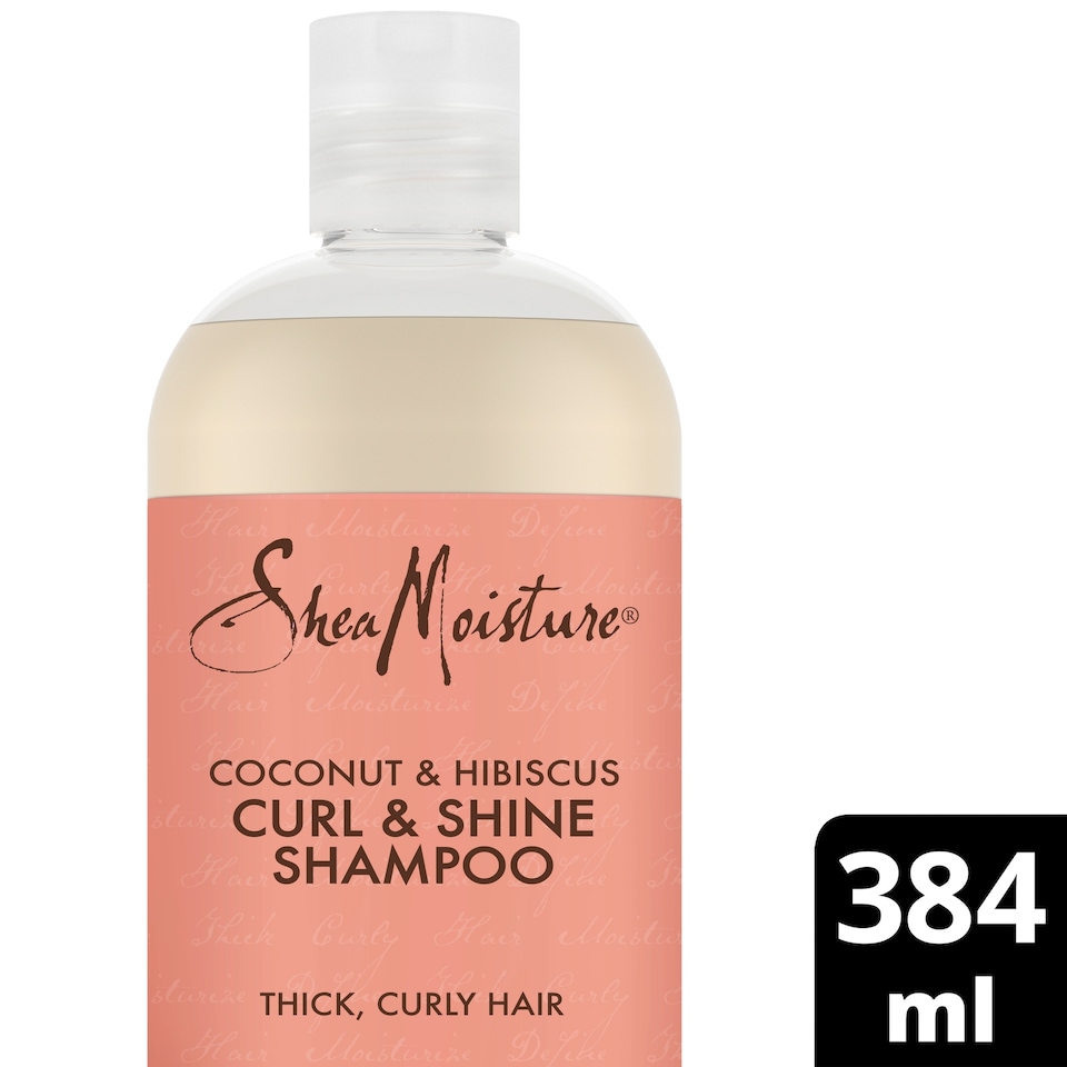 image 1 of Shea Moisture Coconut & Hibiscus Curl & Shine Shampoo 384Ml